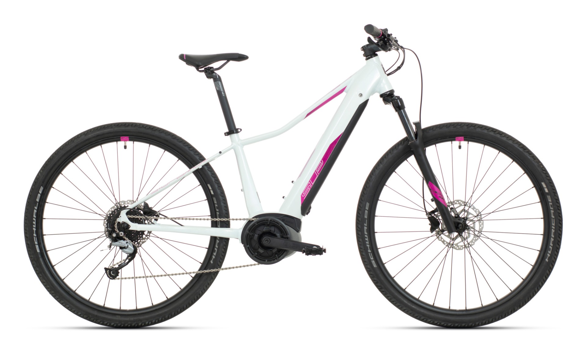 Elektriskais velosipēds Superior eXC 7019 WB Gloss White/Pink/Violet