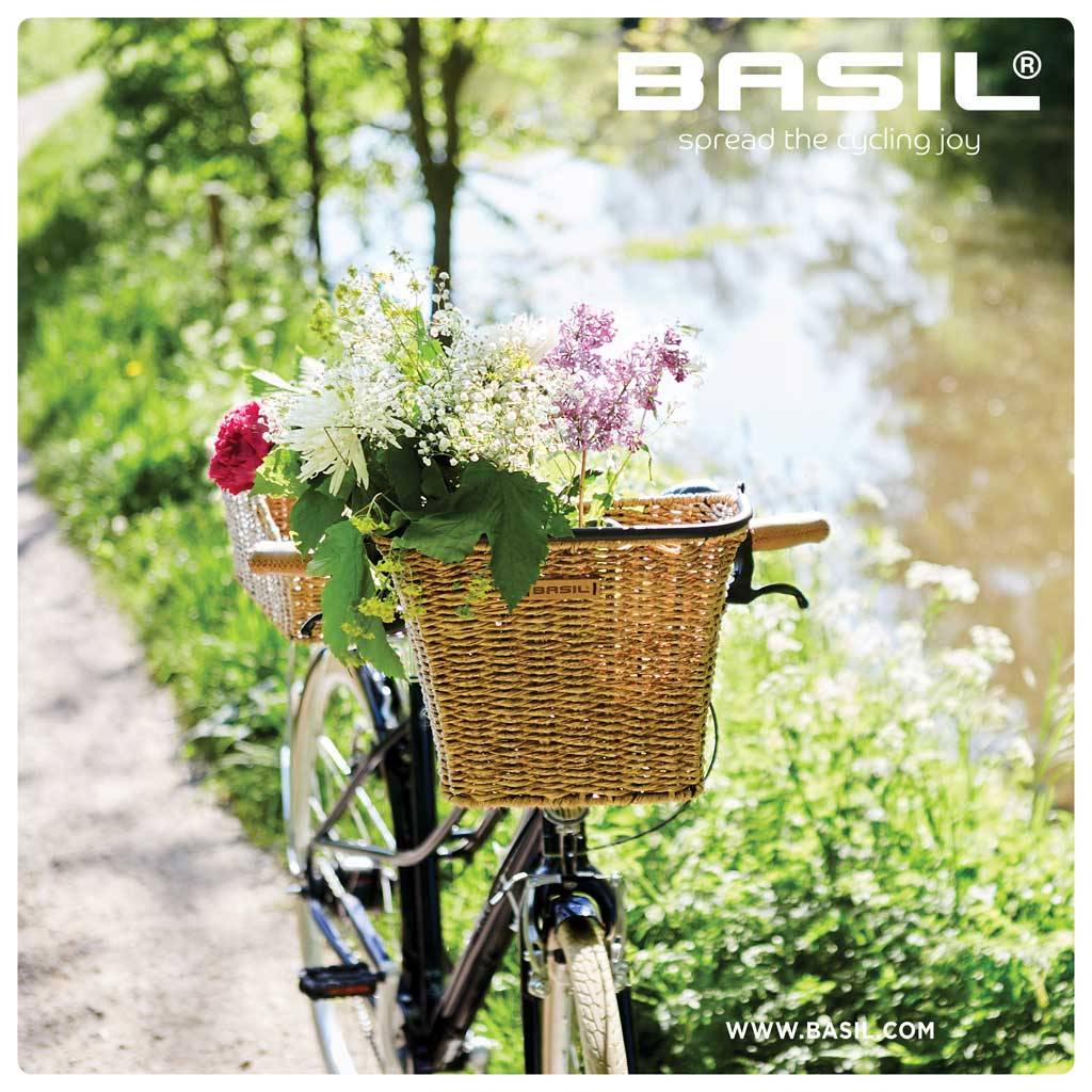 Grozs Basil Bremen Rattan Look KF front basket, seagrass