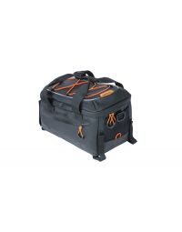 Bagāžnieka soma Basil Miles Tarpaulin trunkbag, 7L, black orange