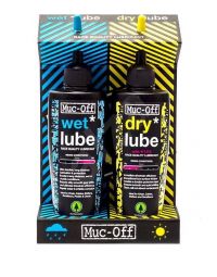 Ķēdes eļļa Muc-Off 120ml Wet&Dry Twin pack