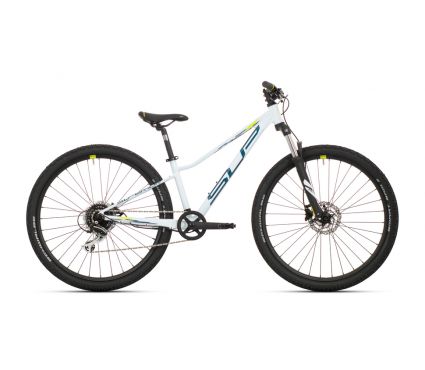 Velosipēds Superior Racer XC 27 DB Gloss White/Blue/Neon Yellow