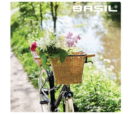 Grozs Basil Bremen Rattan Look KF front basket, seagrass