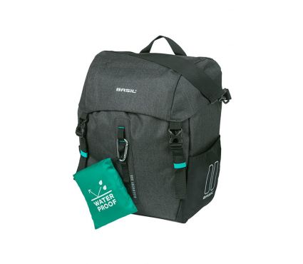 Bagāžnieka soma Basil Discovery 365D single pannier bag L, 20L, black melee