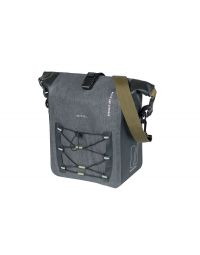 Bagāžnieka soma Basil Navigator Storm M, single pannier bag, 12-15L, black