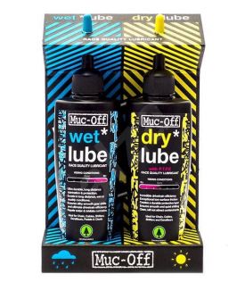 Ķēdes eļļa Muc-Off 120ml Wet&Dry Twin pack