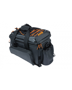 Bagāžnieka soma Basil Miles Tarpaulin trunkbag XL Pro, 9-36L, black orange