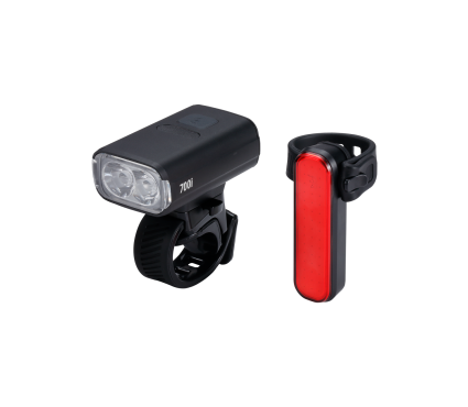 Lukturu komplekts BBB BLS-266i lightset NanoStrike 700i combo + BLS-255 Signal black