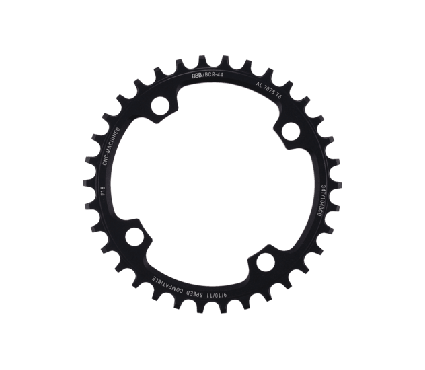 Priekšējais zobrats BBB BCR-44 chainring MTBGear narrow wide 1x9/10/11 anthracite 34T/104m