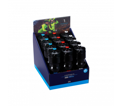 BBB Cycling BWB-05D bottles 750ml CompTank Displaybox mixed black
