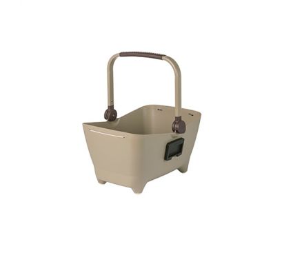 Grozs sunim Basil Buddy dog bicycle basket KF, 32L, biscotti brown