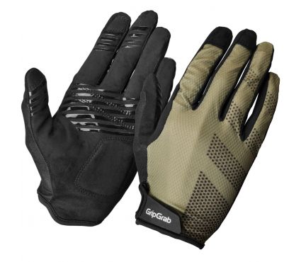 GripGrab RIDE Lite Padded Full Finger Summer Gloves Olive Green