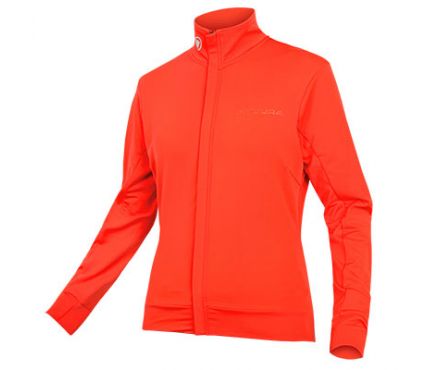 Krekls Endura Women's Xtract Roubaix L/S Jersey: HiVizCoral - M