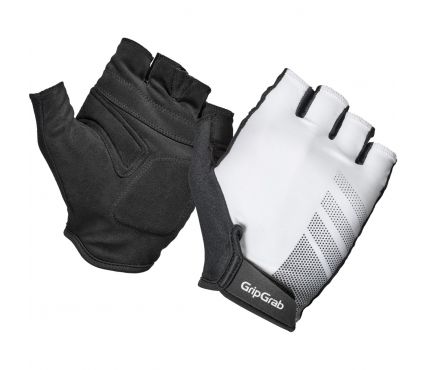 GripGrab RIDE Lite Padded Short Finger Summer Gloves White