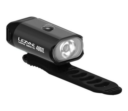 Lukturis priekšējais Lezyne MINI DRIVE 400XL BLACK GLOSS