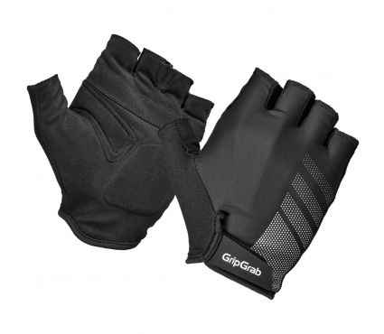 GripGrab RIDE Lite Padded Short Finger Summer Gloves Black