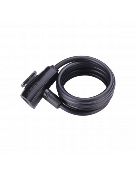 Saslēdzējs BBB BBL-61 cyclelock QuickSafe coil cable black 8mmx150cm