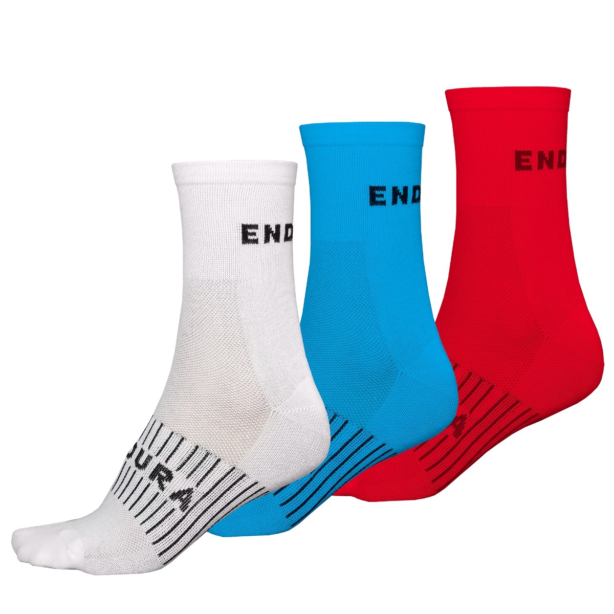 Zeķes Endura Coolmax® Race Sock (Triple Pack): White - L-XL