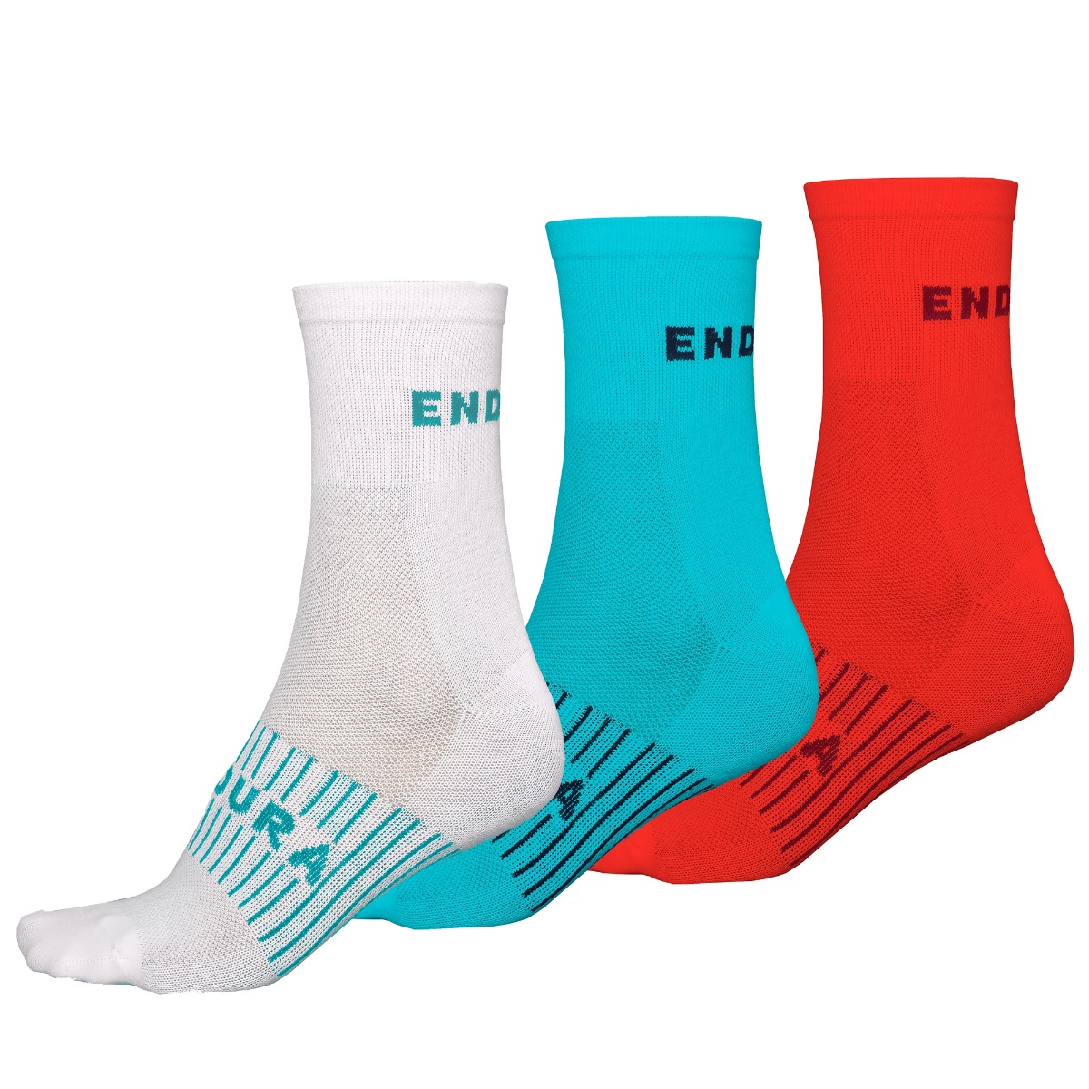 Zeķes Endura Women's Coolmax® Race Sock (Triple Pack): PacificBlue - One size