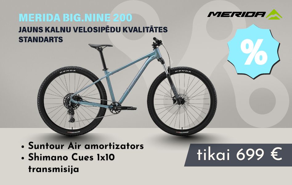 Jaunais Merida Big.Nine 200 - jauns kalnu velosipēdu kvalitātes standarts