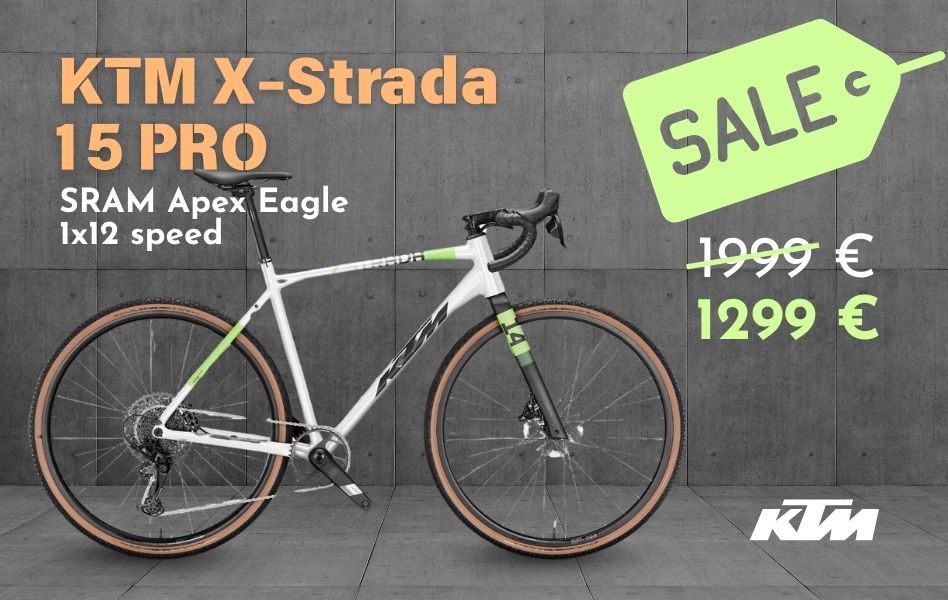 Gravel KTM X-Strada 15 PRO īpašais piedāvājums!