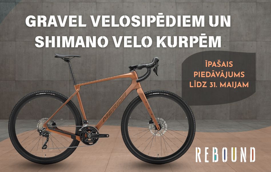 Rebound 2025 gravel ride īpašais piedāvājums līdz 31. maijam