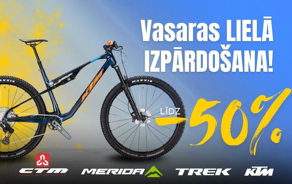 Vasaras lielā velosipēdu izpārdošana!